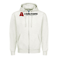 Oatmeal Heather Azusa Pacific University Zipper Hoodie - linhVisuals