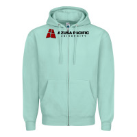 Seafoam Azusa Pacific University Zipper Hoodie - linhVisuals