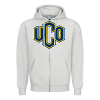 Dove Grey University of Central Oklahoma Zipper Hoodie - linhVisuals