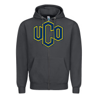 Smoke University of Central Oklahoma Zipper Hoodie - linhVisuals