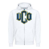 White University of Central Oklahoma Zipper Hoodie - linhVisuals