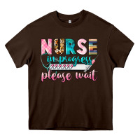 Chocolate Brown nurse in progress Heavy Core Tee - CowGirlArtShop