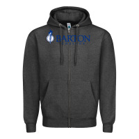 Charcoal Heather Barton College Zipper Hoodie - linhVisuals