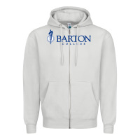 Dove Grey Barton College Zipper Hoodie - linhVisuals