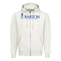 Oatmeal Heather Barton College Zipper Hoodie - linhVisuals