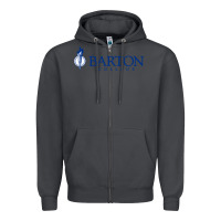 Smoke Barton College Zipper Hoodie - linhVisuals