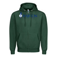 Sports Green Barton College Zipper Hoodie - linhVisuals