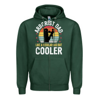 Sports Green arborist dad tree climber logger woodworker chainsaw mens t shirt Zipper Hoodie - linhVisuals