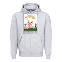 Heather Grey the sound of music Zipper Hoodie - linhVisuals