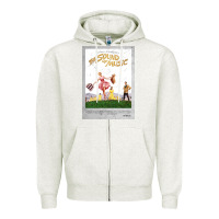 Oatmeal Heather the sound of music Zipper Hoodie - linhVisuals