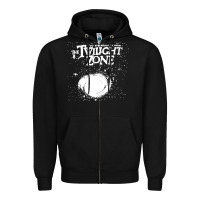 Black twilight zone vintage faded style design Zipper Hoodie - linhVisuals