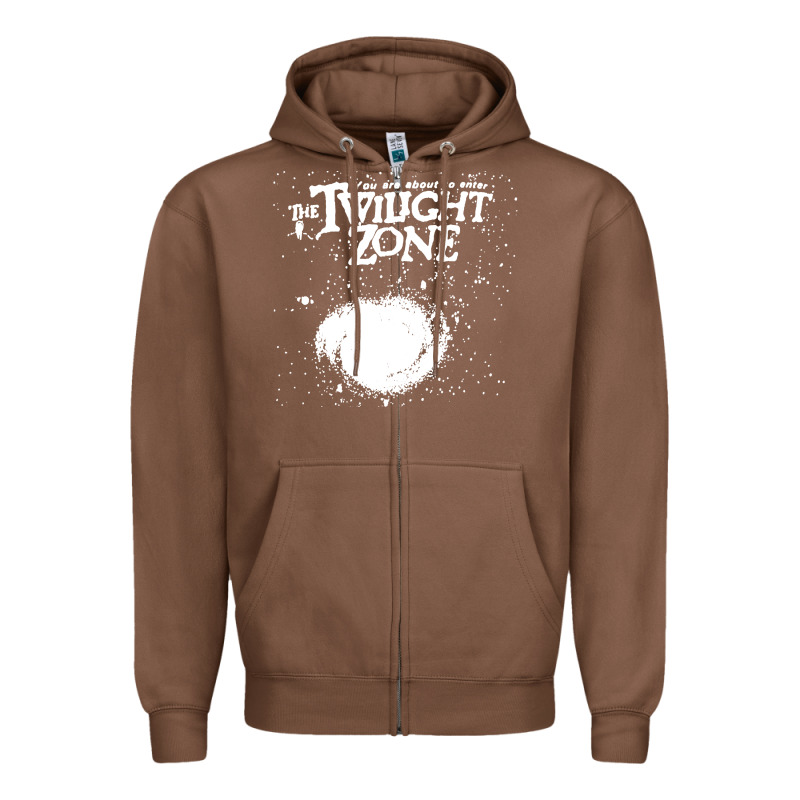 Twilight Zone Vintage Faded Style Design Zipper Hoodie by linhVisuals | Teevron