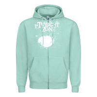Seafoam twilight zone vintage faded style design Zipper Hoodie - linhVisuals