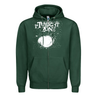 Sports Green twilight zone vintage faded style design Zipper Hoodie - linhVisuals