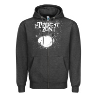Charcoal Heather twilight zone vintage faded style design Zipper Hoodie - linhVisuals