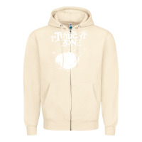 Sandshell twilight zone vintage faded style design Zipper Hoodie - linhVisuals