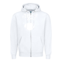 White twilight zone vintage faded style design Zipper Hoodie - linhVisuals