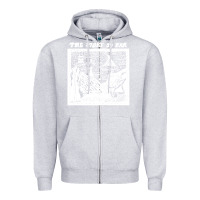 Heather Grey the story   the story so far Zipper Hoodie - linhVisuals