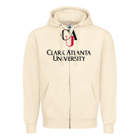 Sandshell Clark Atlanta University Zipper Hoodie - linhVisuals