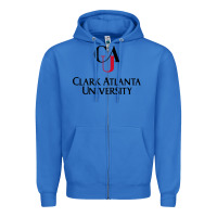 True Royal Clark Atlanta University Zipper Hoodie - linhVisuals