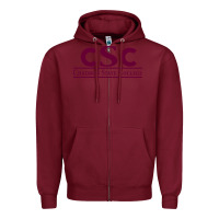 Burgundy Chadron State College Zipper Hoodie - linhVisuals