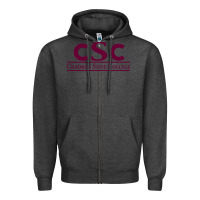 Charcoal Heather Chadron State College Zipper Hoodie - linhVisuals