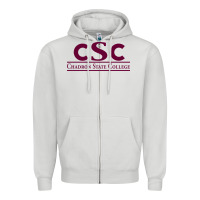 Dove Grey Chadron State College Zipper Hoodie - linhVisuals