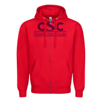 Red Chadron State College Zipper Hoodie - linhVisuals