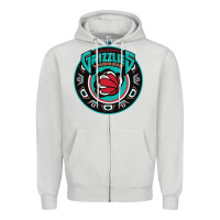 Dove Grey vancouver grizzlie retro Zipper Hoodie - linhVisuals