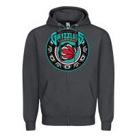 Smoke vancouver grizzlie retro Zipper Hoodie - linhVisuals
