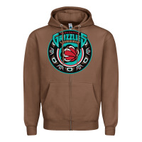 Chestnut vancouver grizzlie retro Zipper Hoodie - linhVisuals