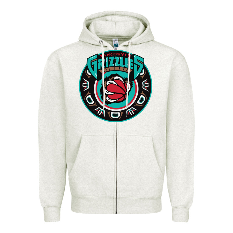 Vancouver Grizzlie Retro Zipper Hoodie by linhVisuals | Teevron