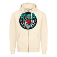 Sandshell vancouver grizzlie retro Zipper Hoodie - linhVisuals