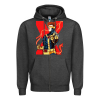 Charcoal Heather cyclops 4 Zipper Hoodie - linhVisuals