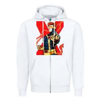 White cyclops 4 Zipper Hoodie - linhVisuals