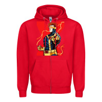 Red cyclops 4 Zipper Hoodie - linhVisuals
