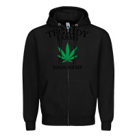 Black tegridy farms Zipper Hoodie - linhVisuals