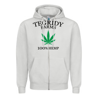 Dove Grey tegridy farms Zipper Hoodie - linhVisuals