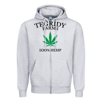 Heather Grey tegridy farms Zipper Hoodie - linhVisuals
