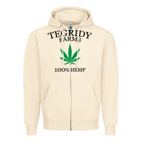 Sandshell tegridy farms Zipper Hoodie - linhVisuals