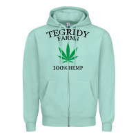 Seafoam tegridy farms Zipper Hoodie - linhVisuals