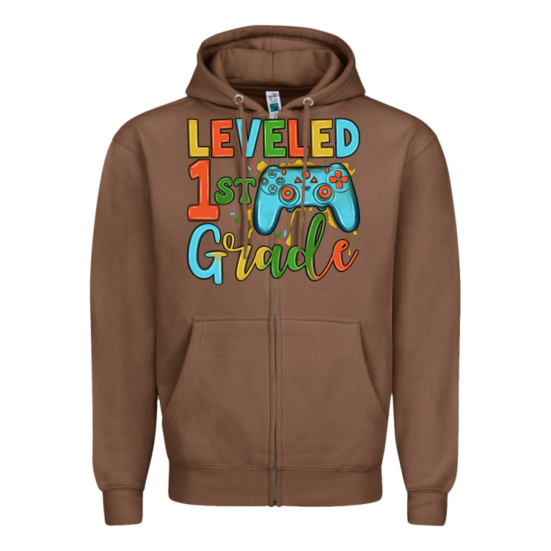 Leveled 1 St Grade Zipper Hoodie by JahusDesignShop | Teevron
