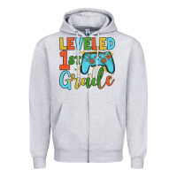 Heather Grey leveled 1 st grade Zipper Hoodie - JahusDesignShop