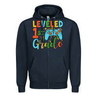 Navy leveled 1 st grade Zipper Hoodie - JahusDesignShop