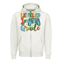 Oatmeal Heather leveled 1 st grade Zipper Hoodie - JahusDesignShop