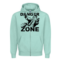 Seafoam archer danger zone Zipper Hoodie - linhVisuals