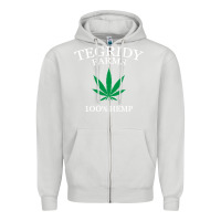 Dove Grey tegridy farms Zipper Hoodie - linhVisuals