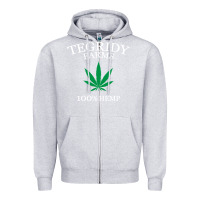 Heather Grey tegridy farms Zipper Hoodie - linhVisuals