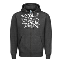 Charcoal Heather cool disco dan Zipper Hoodie - linhVisuals