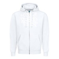 White cool disco dan Zipper Hoodie - linhVisuals